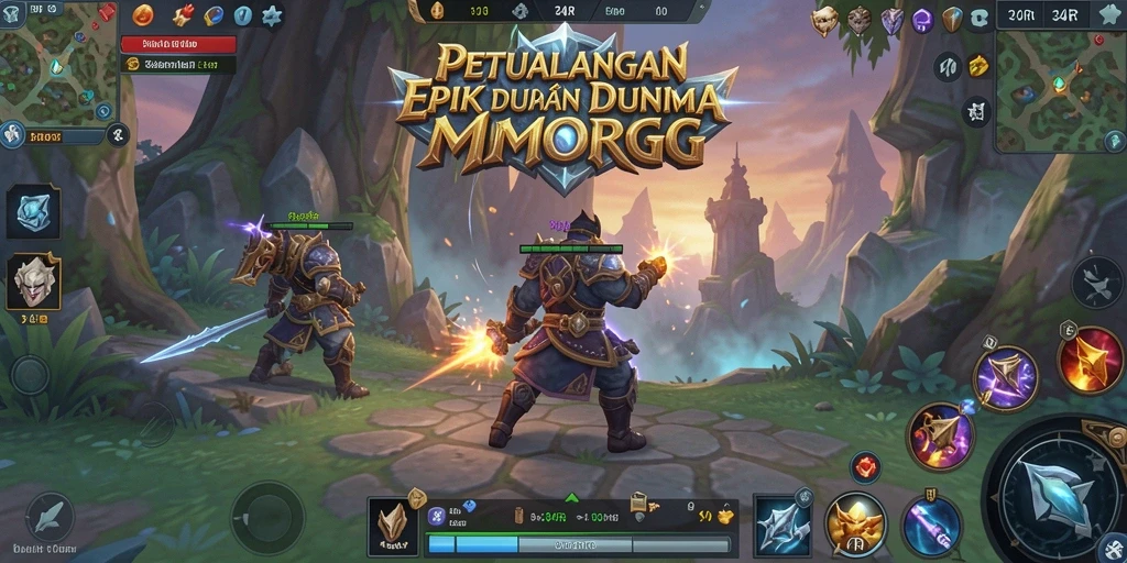 Tampilan gameplay menarik dari 34R di dunia MMORPG.