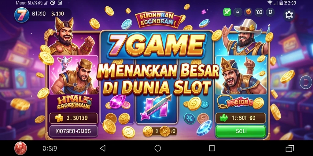 Tampilan grafis menakjubkan dari 7GAME saat bermain slot.