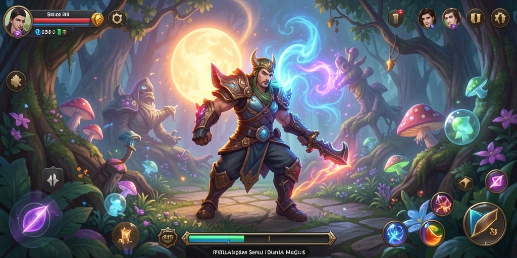 Tangkapan layar gameplay <strong>88IDR</strong> menunjukkan dunia petualangan yang kaya.