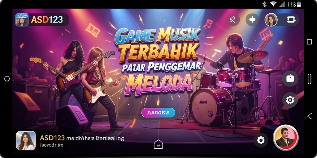 Gameplay seru dan interaktif dalam permainan musik ASD123.