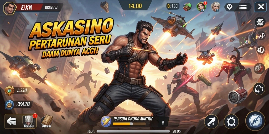 Menampilkan aksi mendebarkan dan pertempuran epik di ASKASINO.