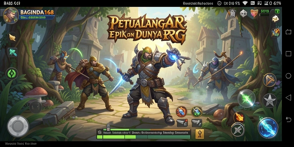Gameplay BAGINDA168 menunjukkan pertempuran seru dalam dunia RPG.
