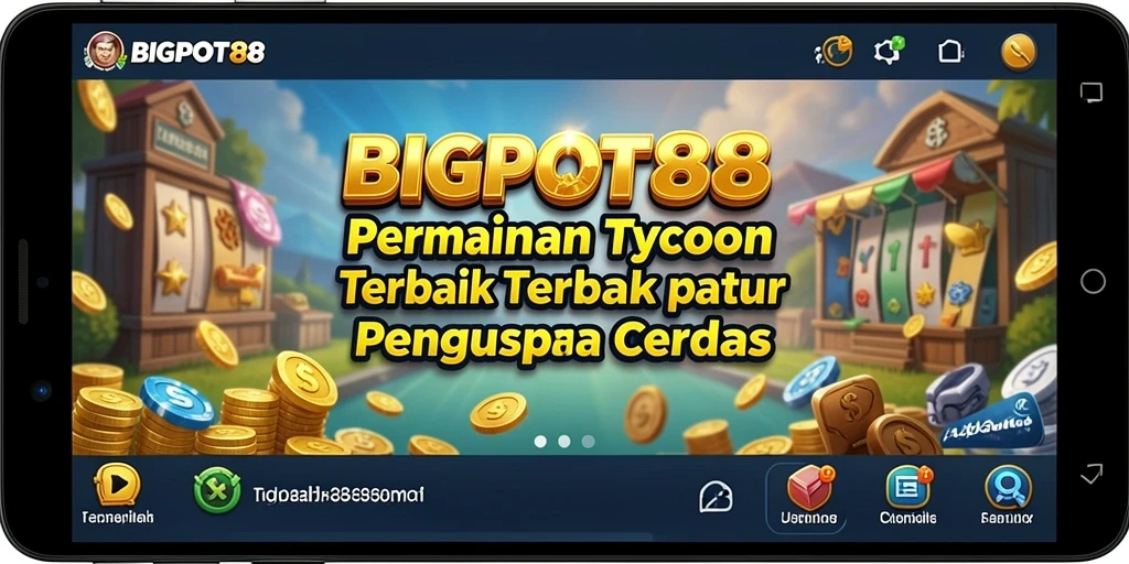 Tampilan gameplay menarik dalam BIGPOT88 dengan elemen Tycoon yang interaktif.