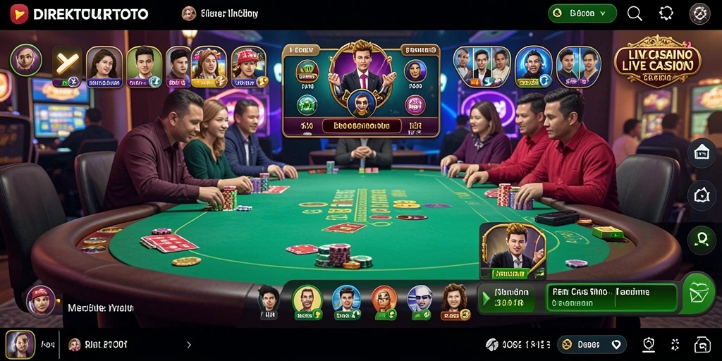 Gameplay Live Casino yang mendebarkan di DIREKTURTOTO.