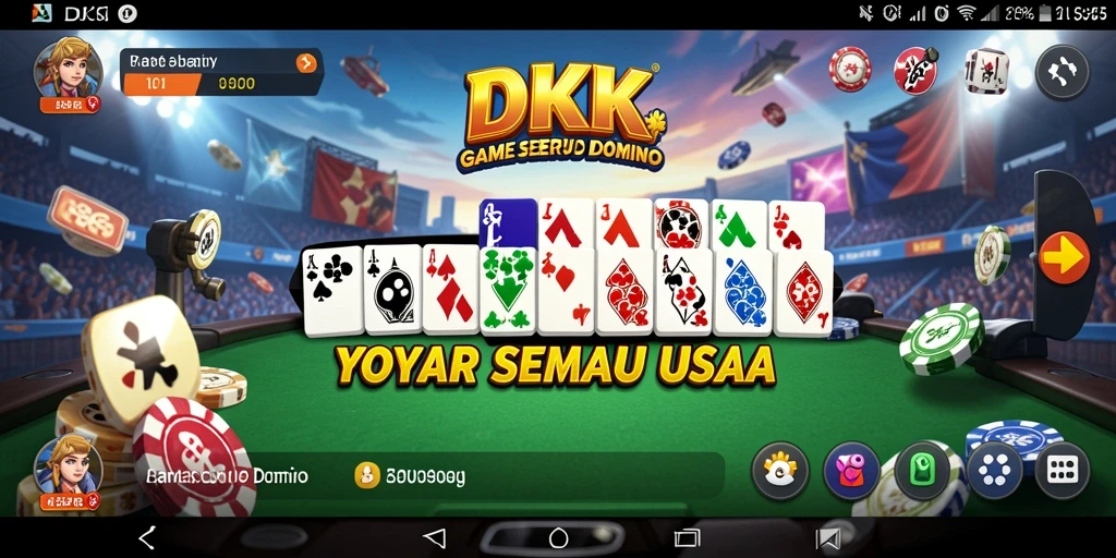 Gameplay menarik DKK dalam aplikasi Domino.