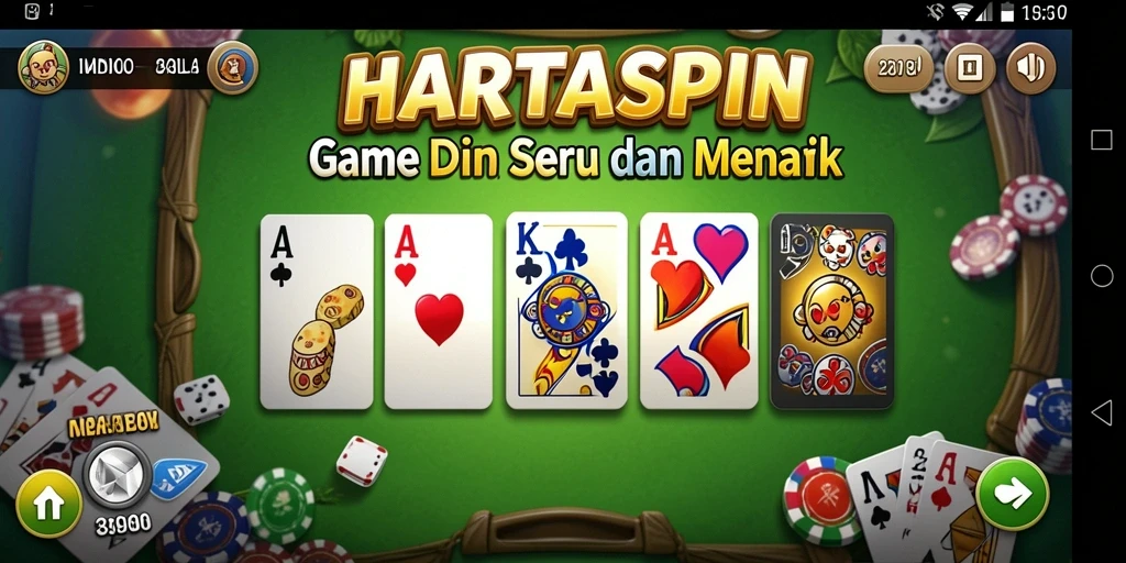 Screenshot gameplay HARTASPIN yang menampilkan keseruan permainan Domino.