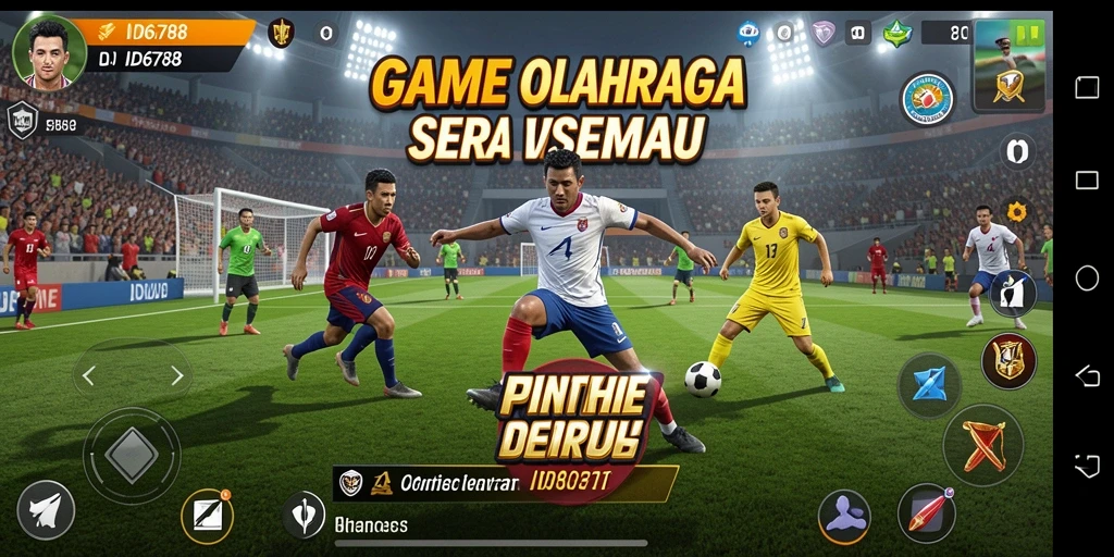 Screenshot ID6788 menampilkan aksi seru dalam pertandingan olahraga.