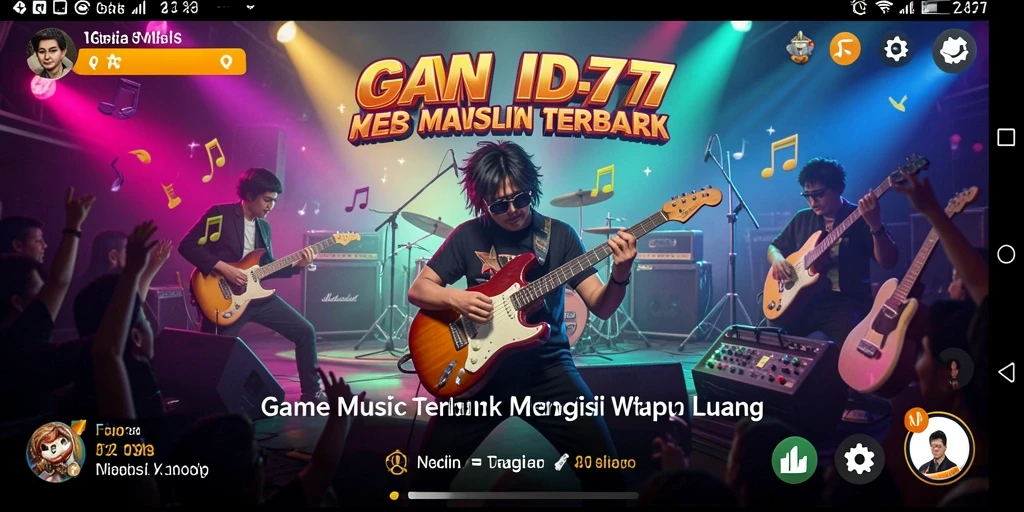 Tampilan menarik dari gameplay IDA777 dengan lagu-lagu musik.