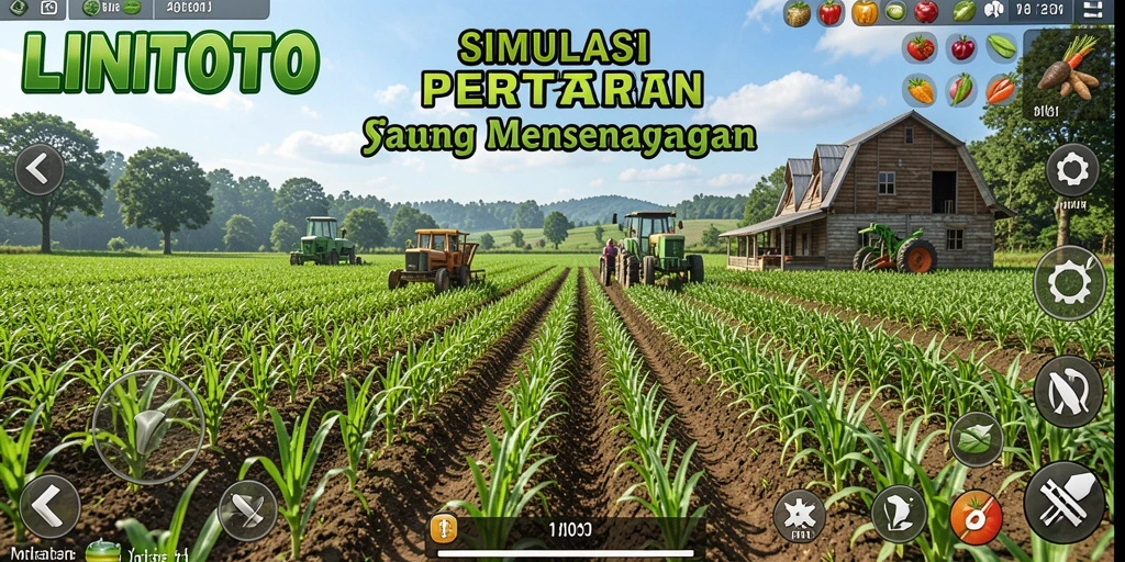Tampilan gameplay LINITOTO yang penuh warna dan menarik