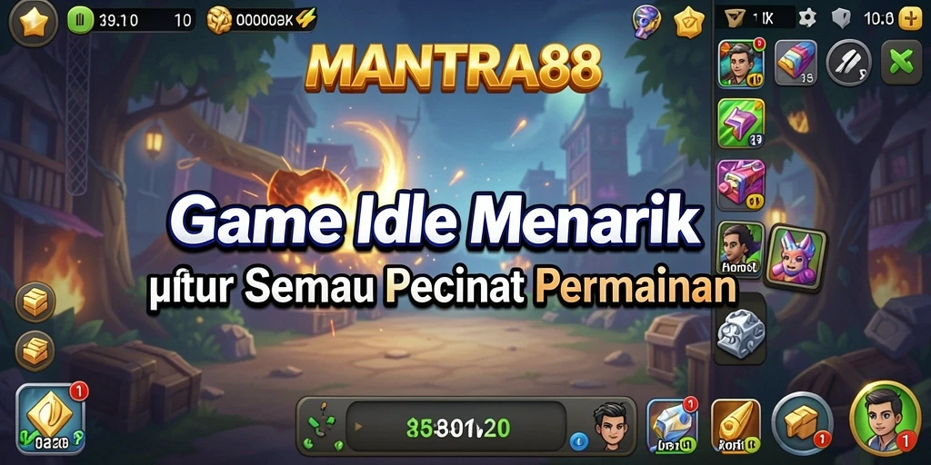 Tangkapan layar utama MANTRA88 menampilkan gameplay yang santai dan menarik.