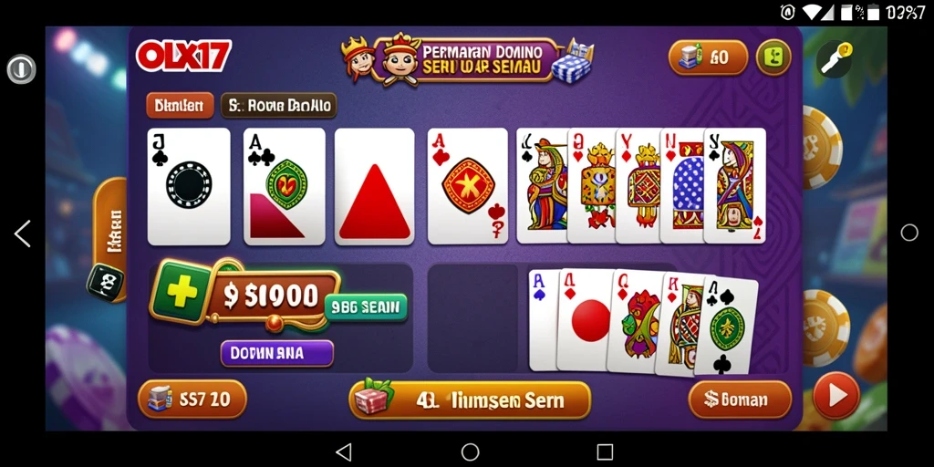 Tampilan gameplay Domino yang menegangkan dan interaktif di OLX17.