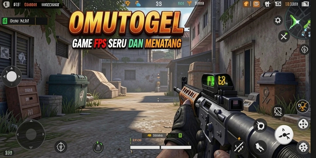 Gameplay menarik dengan pertempuran FPS yang seru.