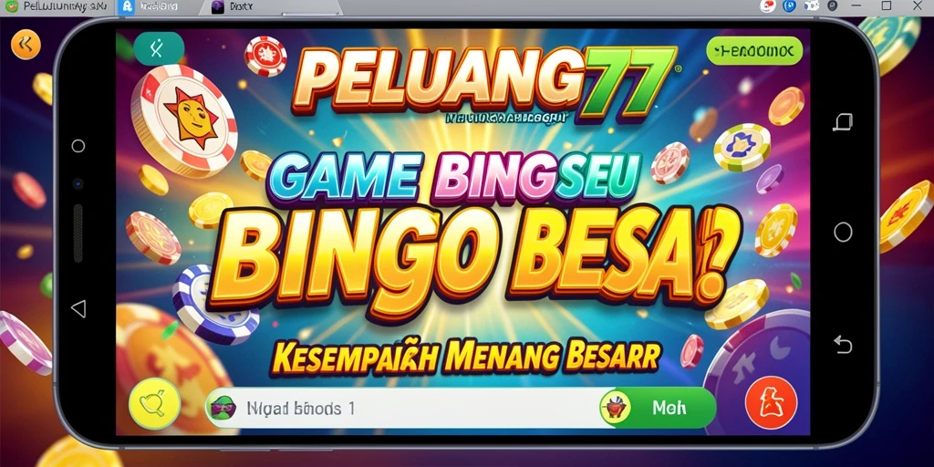 Tampilan gameplay Bingo yang menarik di PELUANG77 dengan suasana kompetitif.