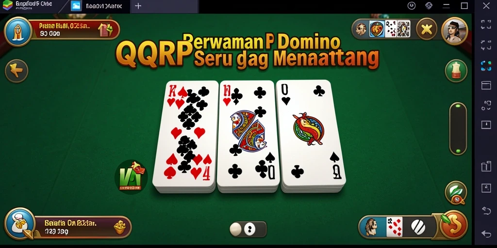 Tampilan gameplay Domino yang seru dan interaktif.