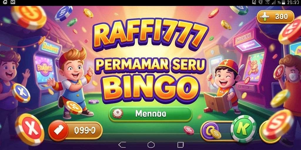 Screenshot RAFFI777 menampilkan gameplay seru Bingo yang membuat ketagihan.