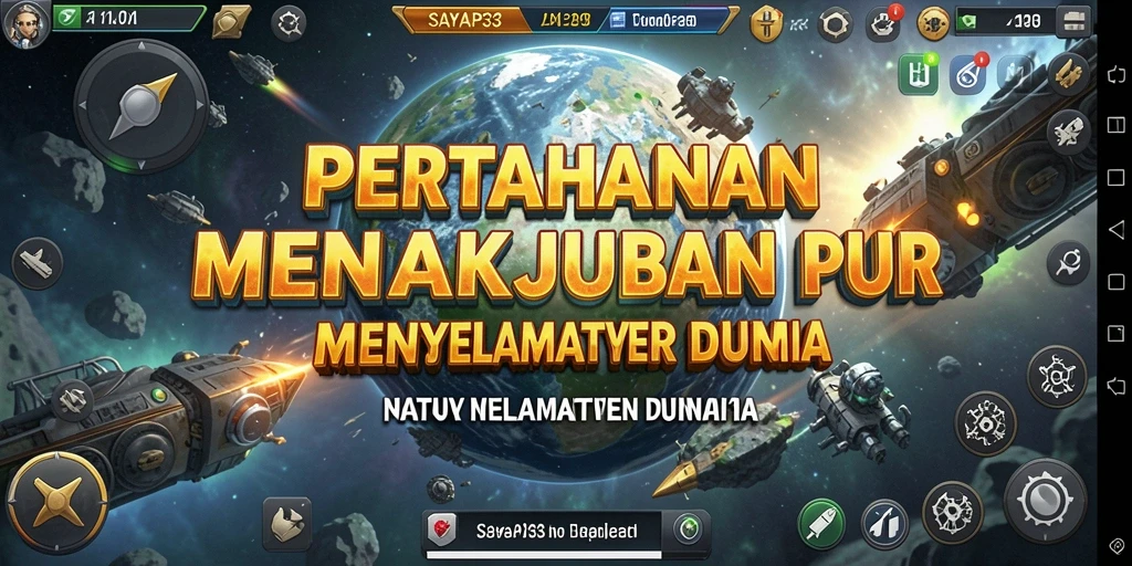 Tampilan gameplay seru dari SAYAP33 yang menguji strategi Tower Defense.