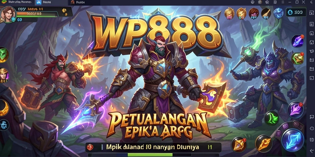 Tampilan gameplay seru dalam <strong>WP888</strong> dengan pertarungan yang dinamis.